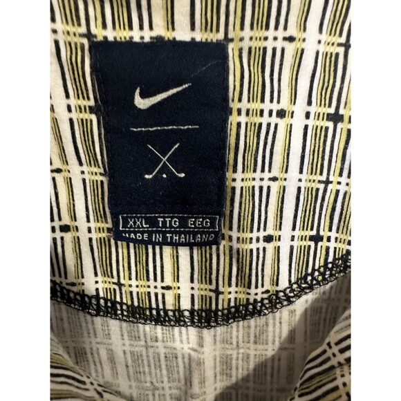 Vintage 90s Nike Tiger Woods Geometric Design Golf Polo Shirt Men’s XXL - Picture 6 of 8